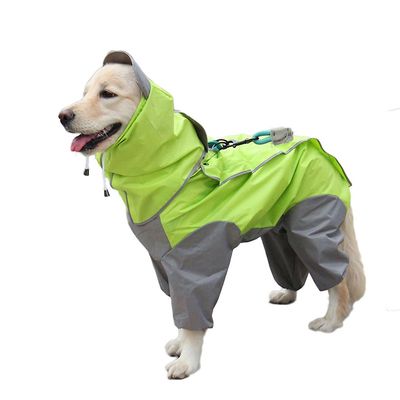 Boeyaa Pet Dog Regnfrakke Velegnet til lille stor hund Poncho Fransk Bulldog Labrador Grøn 18
