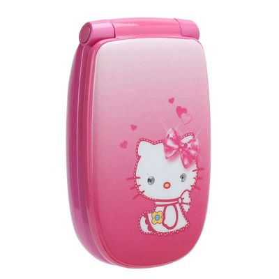 W88M dual card dual standby mini flip puhelin 1.44in lasten mini flip puhelin 32MB + 32MB (vaaleanpunainen)