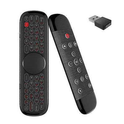 Wechip W2 Pro langaton näppäimistö 2.4G 3-in-1 -toiminto ABS Air Mouse kosketuslevyn näppäimistö Smart TV: lle