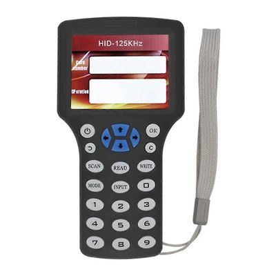 10-taajuinen RFID NFC -älykortinlukijan kirjoitin kopiointilaite 125KHz 13,56 MHz RFID-kopiokoneen avaimen replikaattori Black
