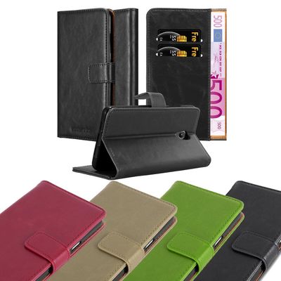 Cadorabo Lenovo P2 Hülle Cover Case Etui - kiiltävä pinta jalustatoiminnolla ja korttilokerolla VIININPUNAINEN