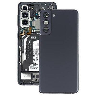 Samsung Galaxy S21 5G -akun takakansi kameran linssin suojuksella Musta