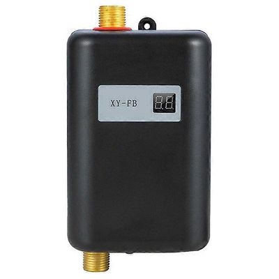 Keittiö Mini Nopeasti Lämpenevä Sähköinen Vesikuuntelija Vakiolämpötilainen Välitön Vedenlämmitin, 3800W EU-pistoke 220V Musta