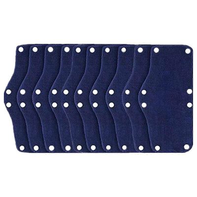 10PCS kovahattuinen hikinauha, puuvillainen kova hattuvuori, uudelleenkäytettävät kypärähikinauhat (sininen)