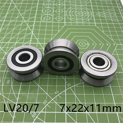 7mm 0,276 tommer V rillestyrerullelejer Lv20/7 Zz V-22 Lv2017 Rv20/7-10 7*22*11 (præcision dobbelt række bolde) Abec-5