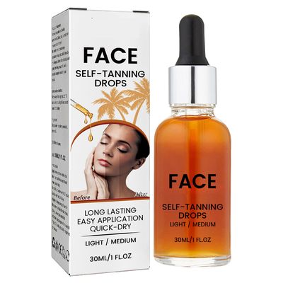 30ML itseruskettuvat tipat Kestävä ihon rusketuksen tehostaja Universaali ihon parkitusneste