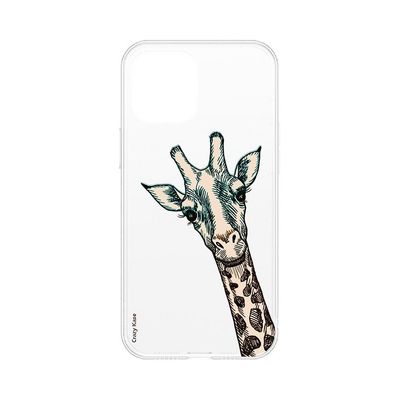 Crazy Kase Sag til iPhone 12 Pro Max (6,7) Giraf hoved Soft