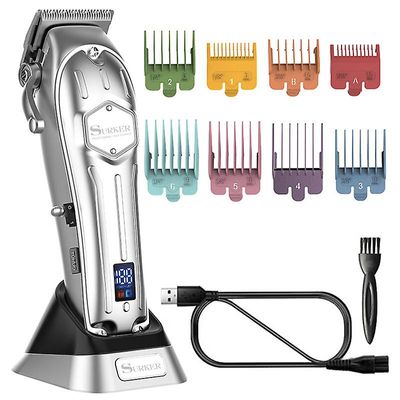 Sofirn Mænds Professional Electric Trådløs Hair Clipper, Metal Shell Razor, Kraftfuld Hair Clipper, LCD Display