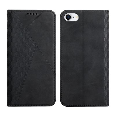 Foxdock Kompatibel med iphone Se 2020 Case Premium Cover magnetisk læder Folio Etui Coque - Sort