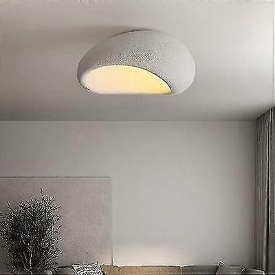 Svkbjroy moderni minimalistinen kattovalaisin, Wabi-sabi-tyylinen hartsikattovalaisin, (väri: valkoinen, koko: 20cm)-XinHan