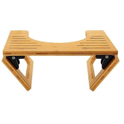 Aikuisten wc-taitettava jakkara - taitettava bambuporrasjakkara - helppo säilyttää - torjuu peräpukamia, ummetusta, ilmavaivoja - aikuisten wc-jakkara