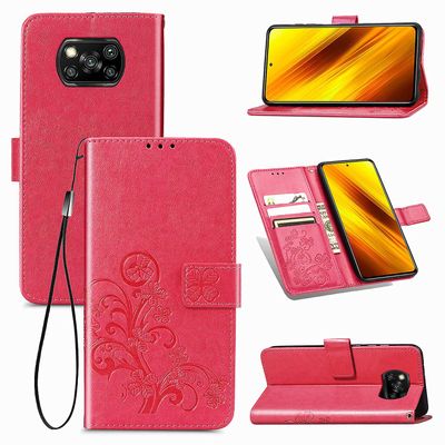 Foxdock Etui til Xiaomi Poco X3 Nfc / x3 Mobil cover Rose rød