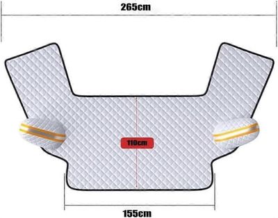 Auton tuulilasin suojus Dacia Duster S Logan Sandero S:lle, talvituulilasin huurre Lumijääsuojat Etulasin suojus Suojaava lisävaruste A 155*110cm n...