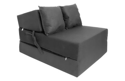 Viking Choice Taitettava patja - vieraspatja - 200x70x15 cm - tummanharmaa Antraciet logeermatras, 2 kuss