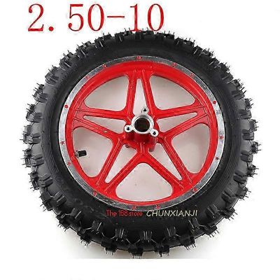 10 tuuman (10 ') mini maastopyörän nupit rengaspyörät 2.50-10 etu- tai takavanteet ja rengas maastossa Motocross M