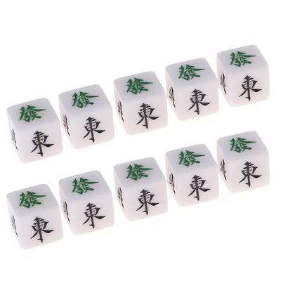 10 stk vindretning terning mahjong terning 22mm kube underholdning spillet terning terning