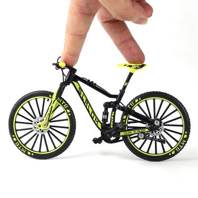 Eocici 1:10 Mini legering cykel skala model desktop simulering mtb ornament finger mountainbikes legetøj gaver boligindretning Grøn