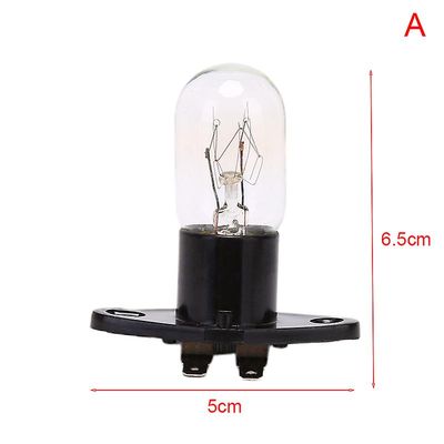 Mikrobølgeovn lys lampe pære base design 230V 20W erstatning med lampeholder A