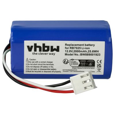 vhbw-pariston vaihto Philips CP0111/01: lle, 4IFR19/66: lle robottipölynimurille (2000 mAh, 12.8 V, Li-Ion) ilman väriä/sisäistä akkua