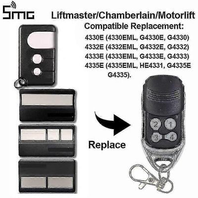 Chamberlain Liftmaster Autotallin oven kaukosäädin 94335e 1a5639-7 84330eml 84335eml 4335e 4330e 1a5477-3 Rullaava koodi 433mhz 4335e jne