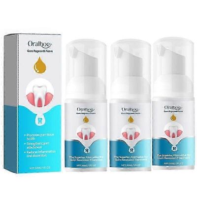 1-3 kpl ikenien uudelleenkasvuvaahdon korjaus ienhampaiden valkaisu poistaa keltaisen tahran lievittää hampaiden reikiintymistä 3bottles