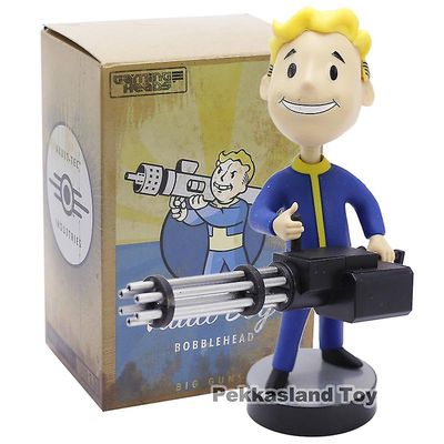 Visgaler Fallout 4 Vault Boy Bobble Head Doll Pvc Action Figur Samlerbart modellegetøj Store kanoner