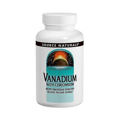 Source Naturals Lähde Naturals Vanadiini, W/kromi 180 kielekkeet (pakkaus 1)