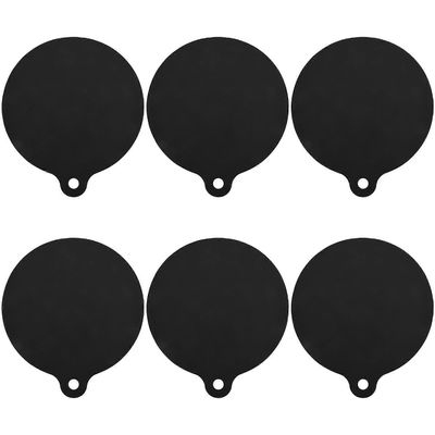 6 kpl Induktiokeittomaton suoja liukumaton silikonilämmöneristystyyny keittokansi uudelleenkäytettävä h musta