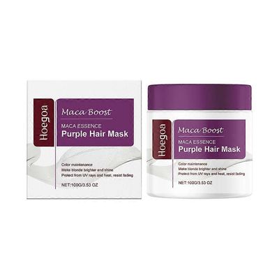 Magical Purple Hair Mask Professional neutraloi messingin ja keltaisuuden sävyjä vaaleille hopeanharmaat korostetut hiukset kauneus terveys 1pc
