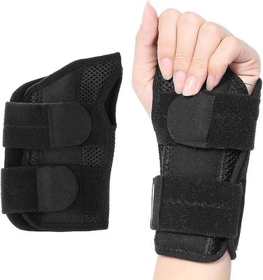 Carpal Tunnel håndleddet Brace For senebetennelse artritt, pustende håndleddet Splint Brace Night Support justerbare stropper Svart L-Lefthands