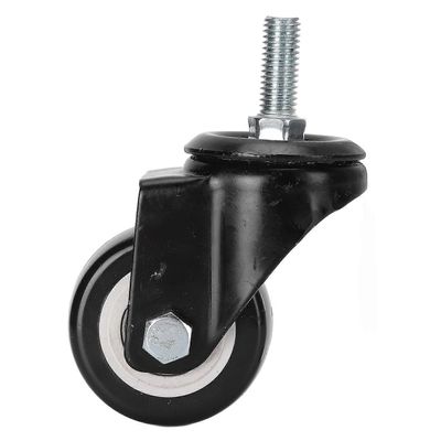 Laadukas Kaksinkertainen laakeri, hiljainen yleispyörä, 2,5 tuuman M12-ruuvipyörä