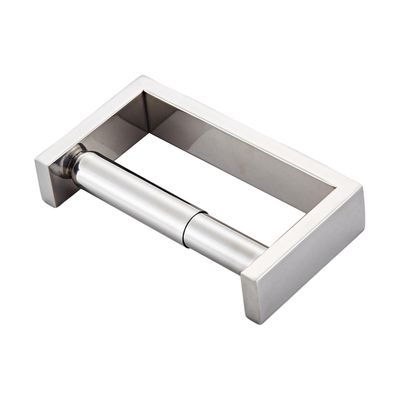 Toalettpapirholder Rustfritt stål Henger Uttrekkbar slitesterk toalettpapirrulloppbevaring Multipurpose For toalett, hjem Argent 144mmx30mmx80mm