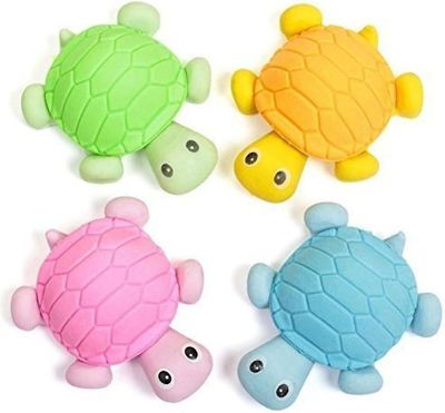 Cartoon Turtle Eraser Söpö Lasten koulun toimisto paperitavarat satunnainen väri