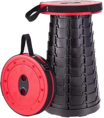 Taitettava jakkara, kannettava taitettava tuoli, sisäänvedettävä jakkara, Ulkovaellus, Kalastus, Metsästys, Jonottaminen bussinpunaisella