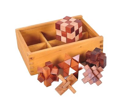 Labt 6stk / sett Luban Lock Brain Teaser Voksne Barn Puslespill Pedagogiske treleker
