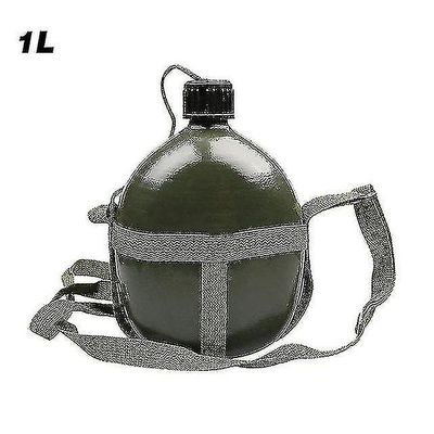 Aluminium militär armé kolv vinflaska matlagning kopp med axelrem vandring camping