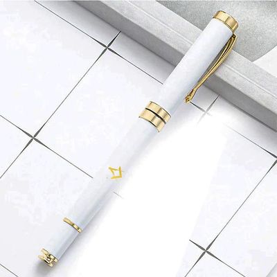 Bricks Masons Gratis gravering metal signatur frimurerisk orb pen - (flere farver / bilag) Golden