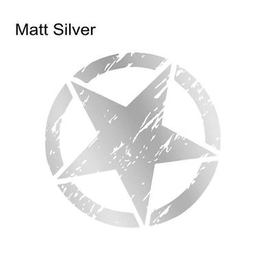 Auton konepellin oven Star Vinvl -tarrat Jeep Cherokee Patriot Compass Wranglerille JK JL TJ YJ Renegade Trail Hawk -viritystarvikkeet Matt Silver ...