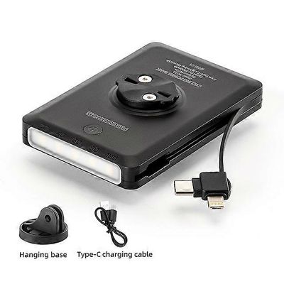Polkupyörän osat Pyörän valo Type-C lataus Vedenpitävä pyöräilyvalo Ohjaustanko Taskulamppu 5000mAh digitaalisella näytöllä Garmin Brytonille Kävi ...