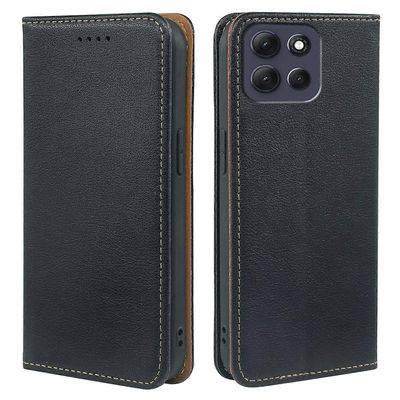 Motorola Moto G86 5G -kotelo lompakko RFID-estävä nahkainen puhelimen kansi vahva magneettinen suljin - Bla Musta Black