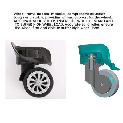 4 kpl matkatavaroiden vaihtopyörät, korvaavat matkalaukku Spinner-pyörät, yleiskäyttöinen kääntyvä