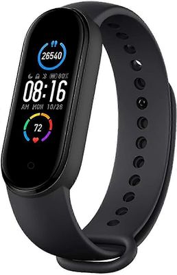 2025 Mi Smart Band 5 Black -urheiluaktiivisuus, terveyden seuranta, 11 harjoitustilaa, 14 päivän autonomia,