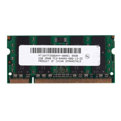 2GB DDR2 PC2-6400 800MHz 200Pin 1.8V kannettavan tietokoneen muisti SO-DIMM kannettavan tietokoneen RAM-muisti vihreä