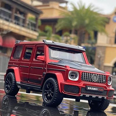 1/32 G700 G65 Suv Alloy Car Model Diecast Simulation Metal Legetøj Off-road køretøjer Bil Model Sound Light Collection Børnegave Rød