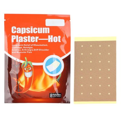 Sumifun 8kpl Hot Capsicum Kipsi Kivunlievityslaastarit nivelille, Selkä, Olkapää, Käsivarsi, Lihas Rentouttava