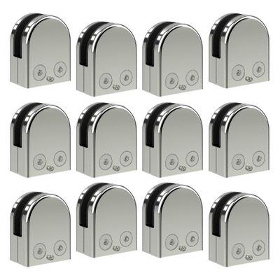 6-8mm 8-10mm 10mm-12mm pakkaus 4/12 lasipuristinta, 304 ruostumattomasta teräksestä valmistettua lasikaidepuristinta | Lasikiinnikkeiden kannatinpi...