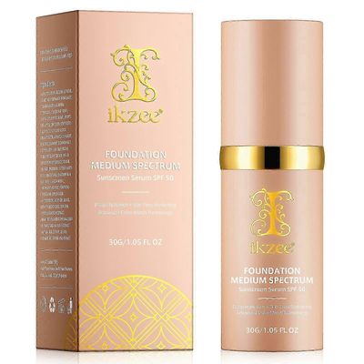 unbrand 4 in 1 meikkivoide SPF 50+:lla, Kosteuttava väriä vaihtava meikkivoide Pitkäkestoinen ja vedenpitävä, Medium Spectrum kuntosalille, Urheilu...