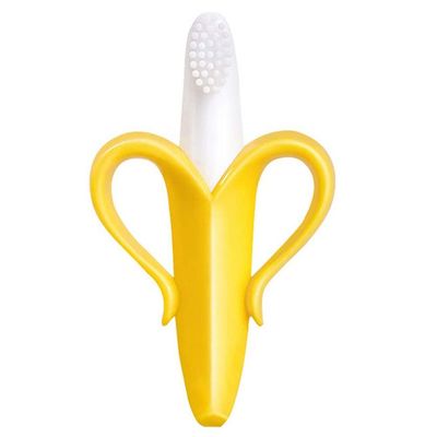 Eocici Banana Teether Baby Soft Silicone Teether Chew Toys Lahjat Keltainen