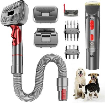 Urei Pet Grooming Kit for Dyson Vacuum V7 V8 V10 V11 V15-Electric Dog Clippers Pet Brush solmintaharjan irtoamiseen