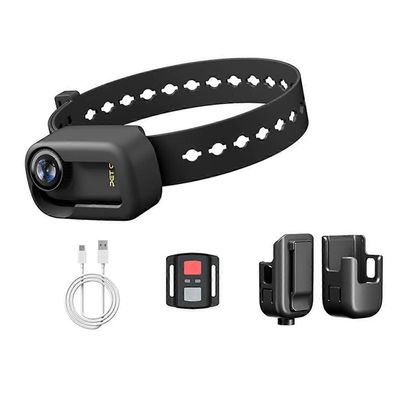 4K 30Hz lemmikkieläinten kaulapantakamera, WiFi-lemmikkikamera, eläinvlog-kamera, minitoimintakamera videotallennuksiin Musta